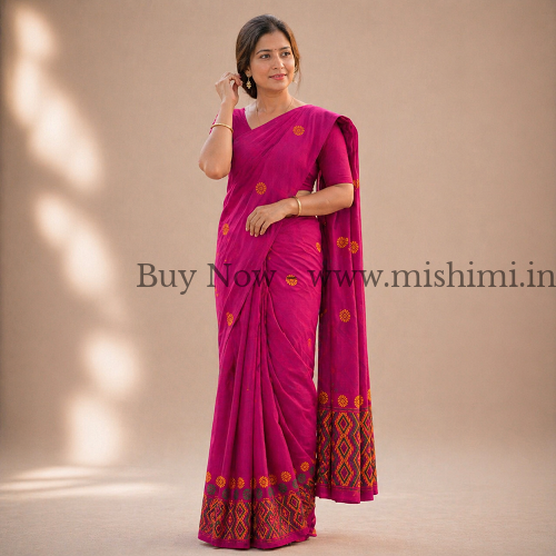 Handmade Padmini cotton pure Jura | Assamese mekhela sador