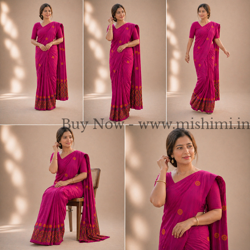 Handmade Padmini cotton pure Jura | Assamese mekhela sador - Image 2