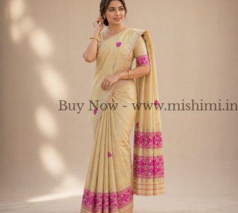 Handmade Masrise cotton pure Jura | Assamese mekhela sador