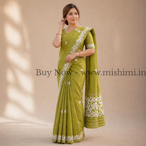 Handmade Masrise cotton pure Jura | Assamese mekhela sador