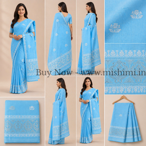 Handmade Masrise cotton pure Jura | Assamese mekhela sador - Image 3