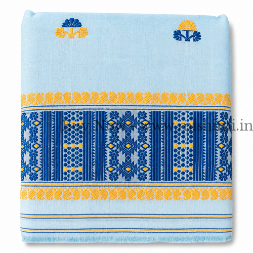 Handmade Masrise cotton pure Jura | Assamese mekhela sador - Image 2