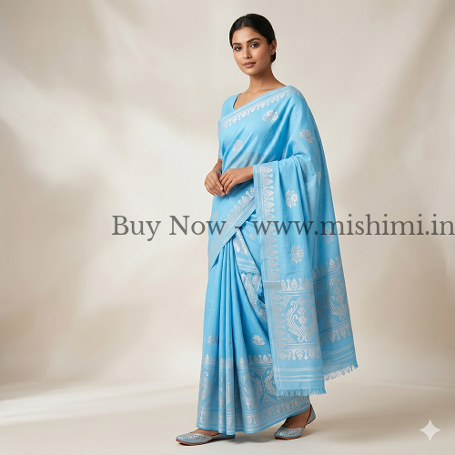 Handmade Masrise cotton pure Jura | Assamese mekhela sador