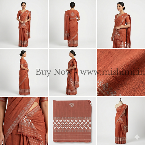 Handmade Masrise cotton pure Jura | Assamese mekhela sador - Image 4