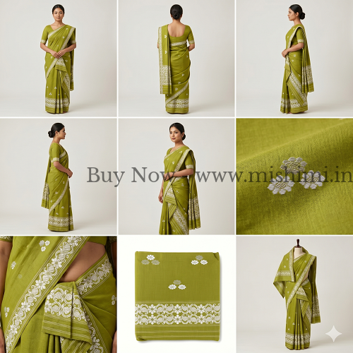 Handmade Masrise cotton pure Jura | Assamese mekhela sador - Image 4